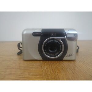Konica Z‎ Up 70 Super 35mm Film Point and Shoot Camera Silver -Film Tested-